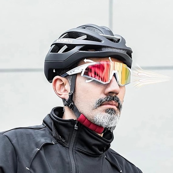 Rockbros polariserande Cykelglasögon - Vit Vit