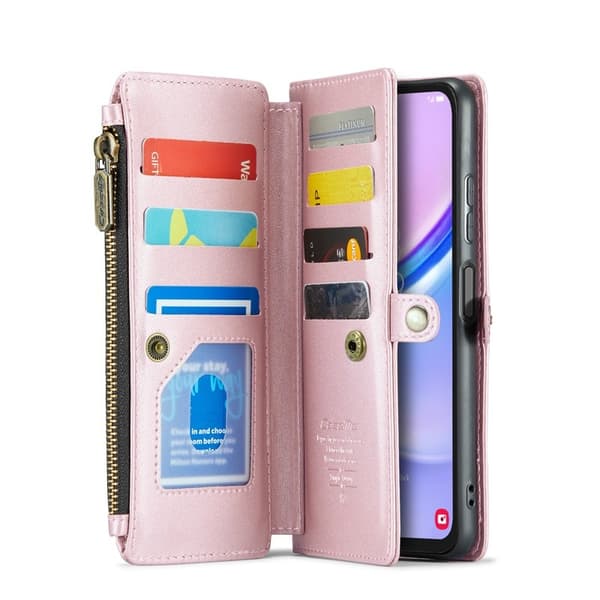 CASEME Plånboksfodral Konstläder för Samsung Galaxy A16 5G - Rosa