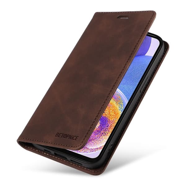 BETOPNICE 003 Samsung Galaxy A33 5G Plånboksfodral Konstläder - Brun