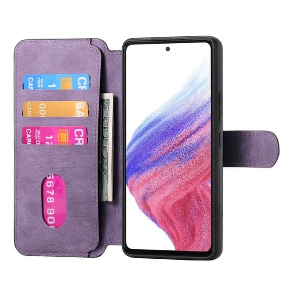 CASENEO Samsung Galaxy S25 Edge Plånboksfodral Konstläder - Lila