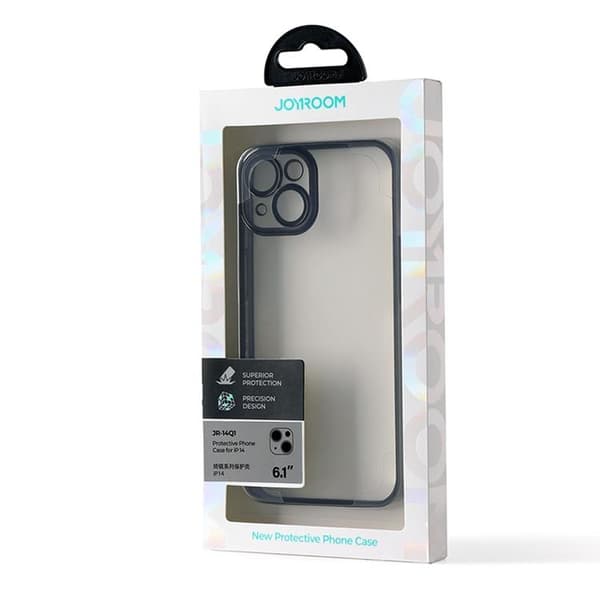 Joyroom iPhone 14 Plus Cover 14Q Med Metalramme - Sort Black