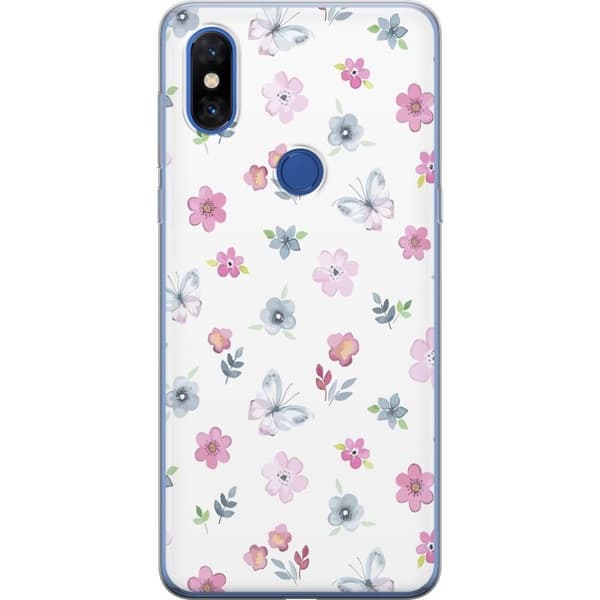 Mobilcover til Xiaomi Mi Mix 3 med Blomster og sommerfugle