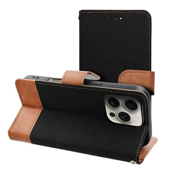iPhone 16e Plånboksfodral Jeans - Svart Svart