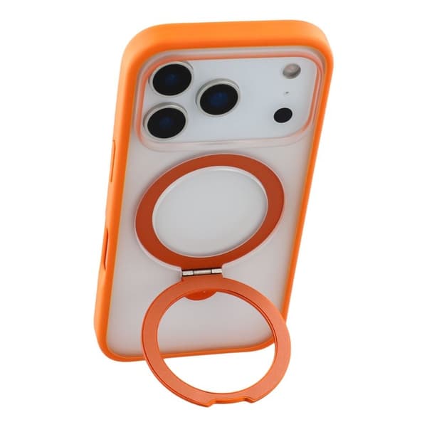 X-LEVEL Mobilskal till iPhone 17 Pro Max med Metal Kickstand - Orange