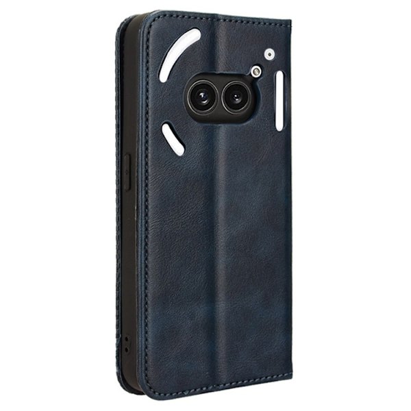 Nothing Phone (2a) Plus Plånboksfodral Retro Kickstand - Blå Blå