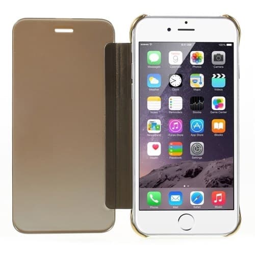 Spejl Overflade Etui til iPhone 6S Plus - Guld Yellow