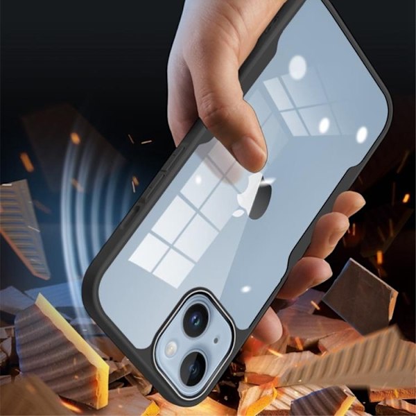 Rzants iPhone 14 Skal Acrylic Drop-proof - Svart