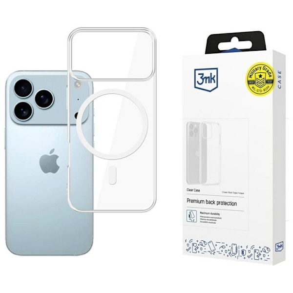 3MK Mobilskal till iPhone 17 Pro Max MagSafe - Clear Transparent