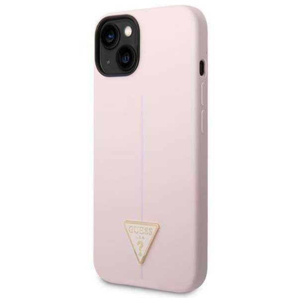 GUESS iPhone 14 Plus -kuori Silicone Triangle - Lila