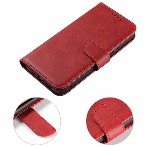 Galaxy S25 Plus Plånboksfodral Magnet med Flap - Röd Röd