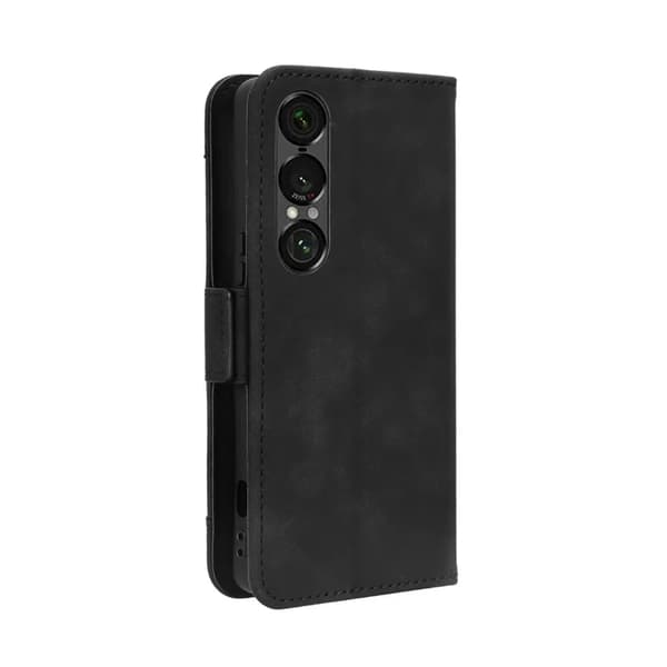 Sony Xperia 1 VII Plånboksfodral Konstläder - Svart Svart