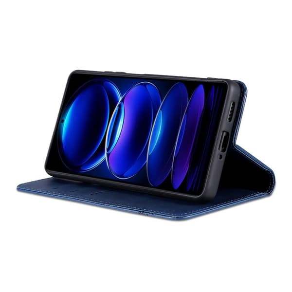 AZNS Samsung Galaxy A16 Plånboksfodral Konstläder - Blå