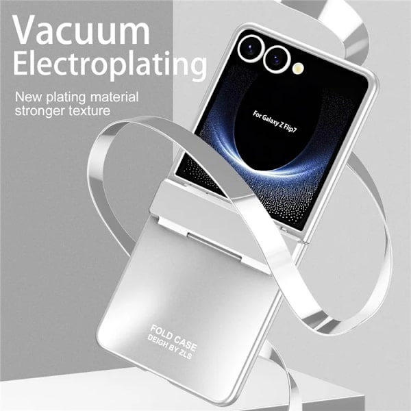 Mobilskal till Galaxy Z Flip7 Electroplating - Silver Silver