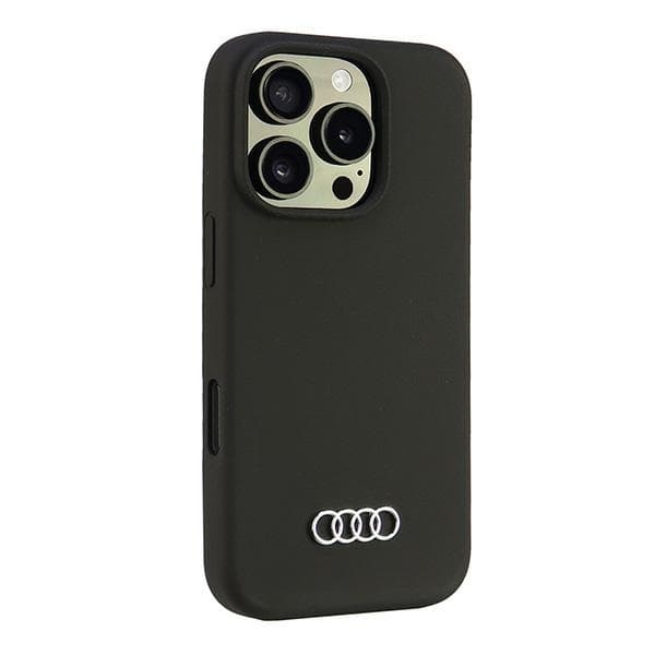 Audi Mobilskal till iPhone 16 Pro Silikon - Svart Black