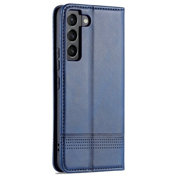 AZNS Samsung Galaxy S22+ Plånboksfodral Konstläder - Blå