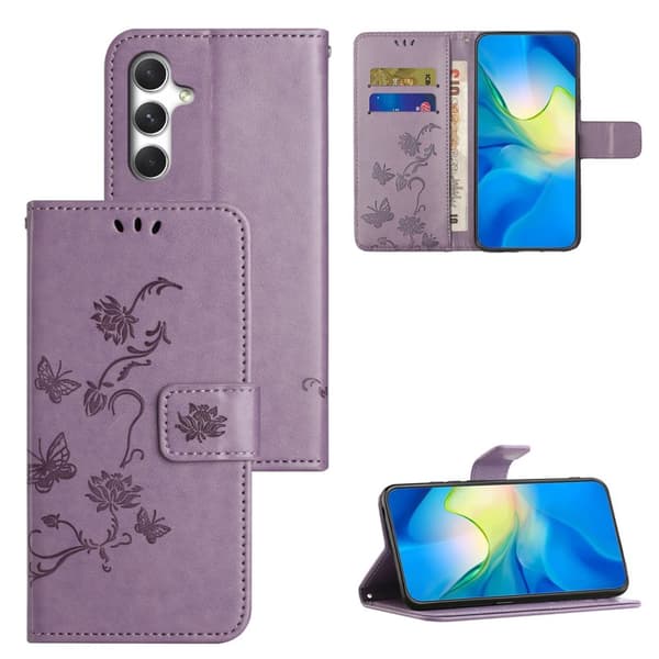 Plånboksfodral för Samsung Galaxy S26 Plus Ställ Konstläder - Lila