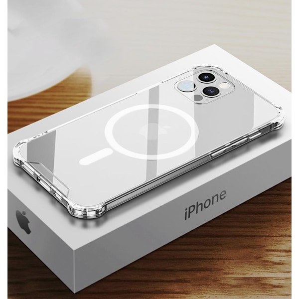 BOOM - ShockProof MagSafe Skal iPhone 12 Pro Max - Klar Transparent