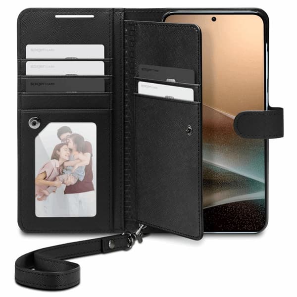 Spigen Galaxy S25 Plus Plånboksfodral S - Svart Svart