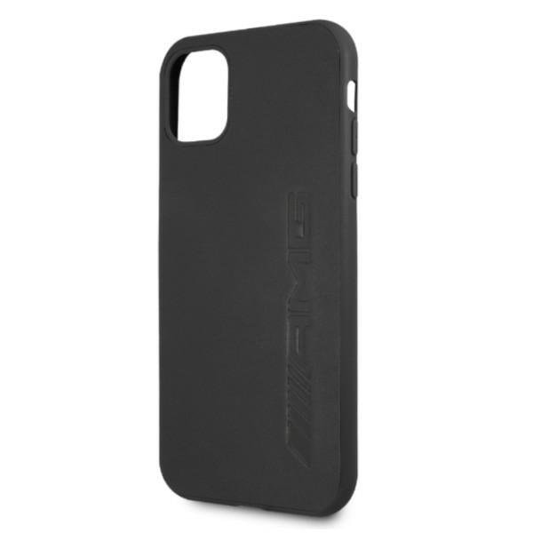 Mercedes AMG Skal Läder Hot Stamped iPhone 11 - Svart Svart