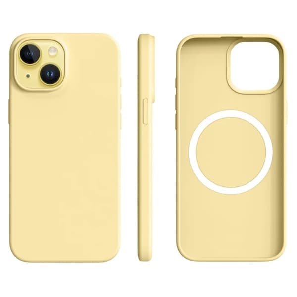 Mobilskal till iPhone 14/13 MagSafe Ultra Thin Silicone Gul