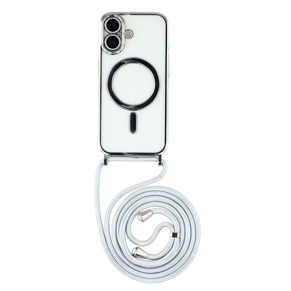 Mobilskal till iPhone 17 MagSafe Electroplating Edge TPU - Silver Silver