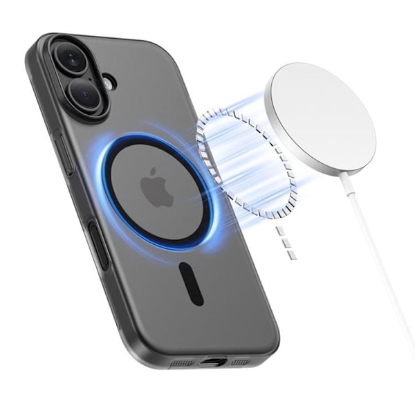 Tech-Protect Telefontaske til iPhone 17 Magsafe Slim - Mat Sort Svart