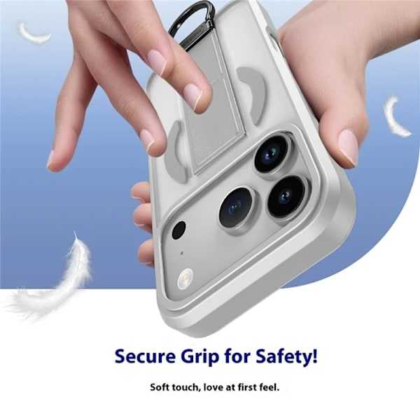 Mobilskal till iPhone 17 Pro Max Magsafe D-Ring Kickstand - Grå Grå