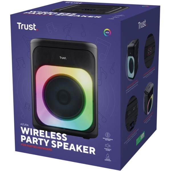 Trust Wireless Speaker Party Azura - musta
