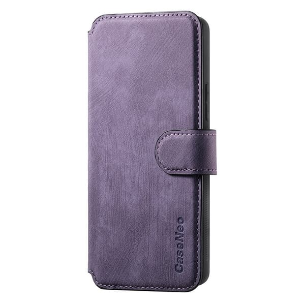 CASENEO Samsung Galaxy S25 Edge Plånboksfodral Konstläder - Lila