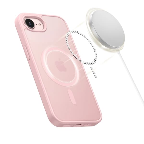 Tech-Protect Mobilskal För iPhone 16e/17e Magsafe Basicmag - Matt Rosa Rosa