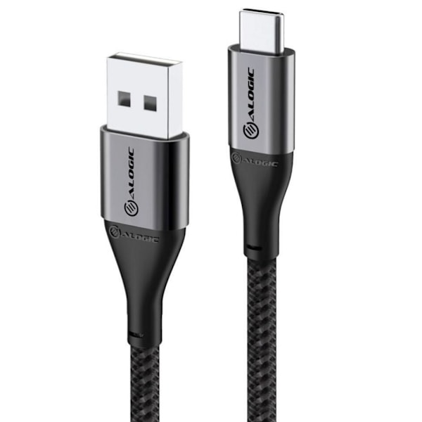 ALOGIC Ultra USB-A till USB-C kabel 30cm - Rymdgrå grå