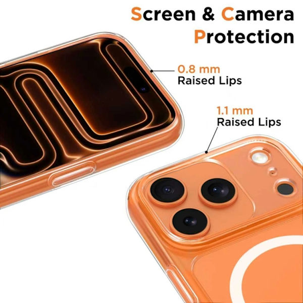 Tech-Protect telefontaske til iPhone 17 Pro Magsafe Peak - Klar Transparent