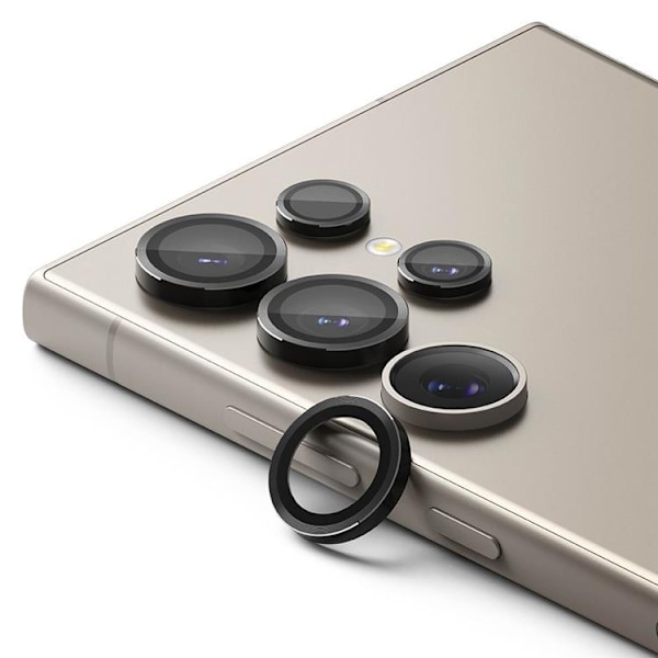 Ringke Galaxy S24 Ultra Kameralinsskydd Härdat glas - Svart