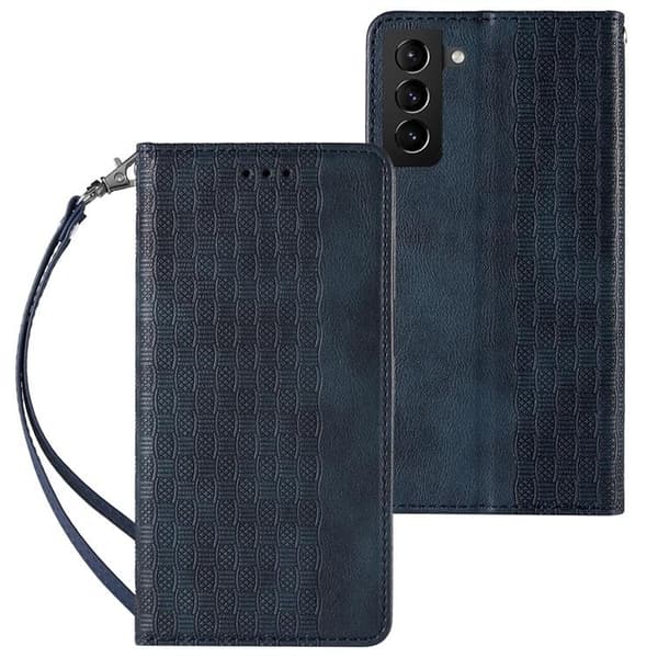 Galaxy S22 Plus Plånboksfodral Magnet Strap - Blå Blå