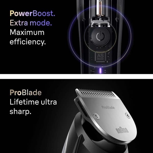 Braun Skäggtrimmer BT 9520 - Satin Chrome