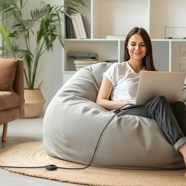 Baseus Infällbar USB-C till USB-C 100W Kabel 2m Free2Pull Mini Svart