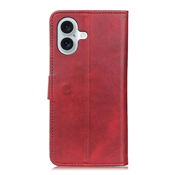 iPhone 17 Plånboksfodral Cowhide Texture - Röd Röd