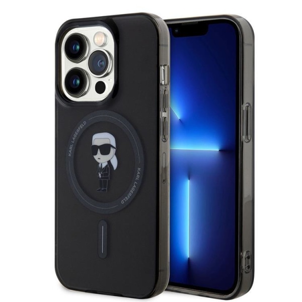 Karl Lagerfeld iPhone 15 Pro Mobilskal Magsafe IML Ikonik - Svart Svart