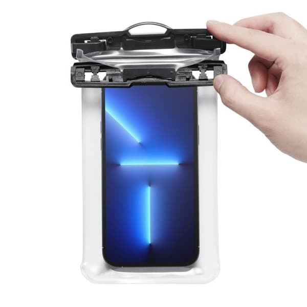 Spigen Universala Vattentät Mobilväskor A601 - Crystal Clear Transparent