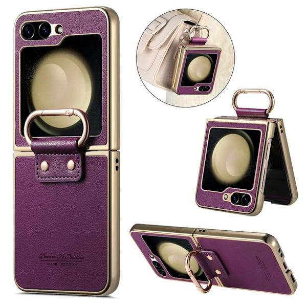 Mobilskal för Galaxy Z Flip 6 Electroplating Ring Kickstand