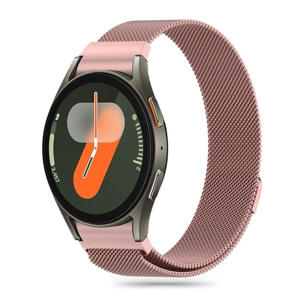 Galaxy Watch 4/5/5 Pro/6/7/Fe Armbånd Milanese - Rose Guld Rosa