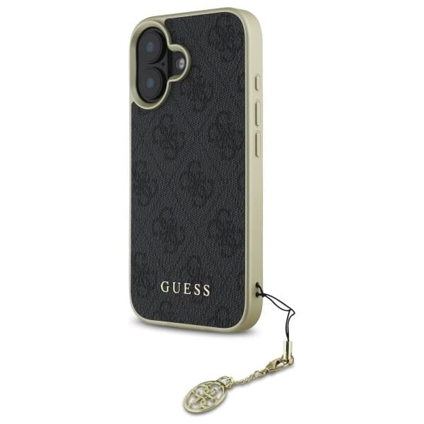 Guess Mobilskal till iPhone 16 Plus 4G Charms Collection - Svart Black