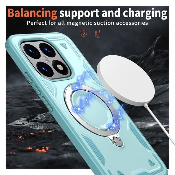 Mobilskal till Xiaomi 15T Militärt Skydd Plast Kickstand - Blå