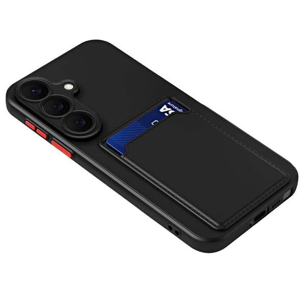 Mobilskal för Samsung Galaxy S26 Plus Flexibelt TPU med kortfack - Svart