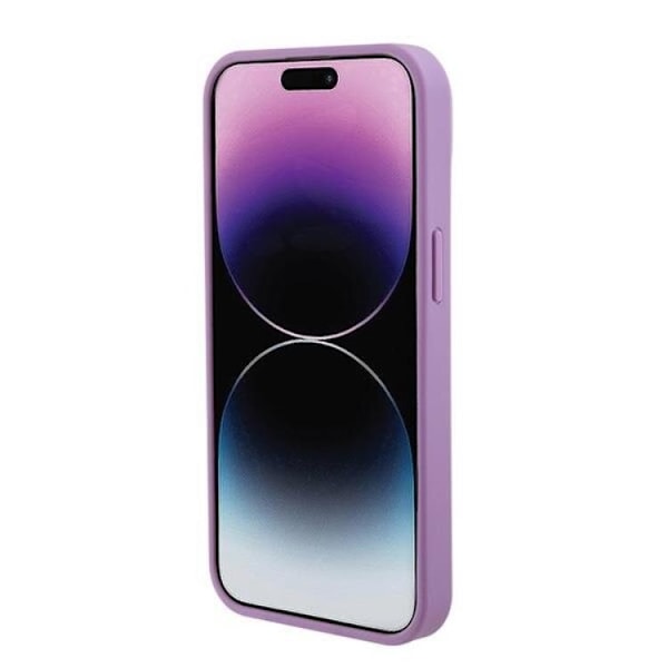Guess iPhone 15 Mobilskal Stamped - Lila