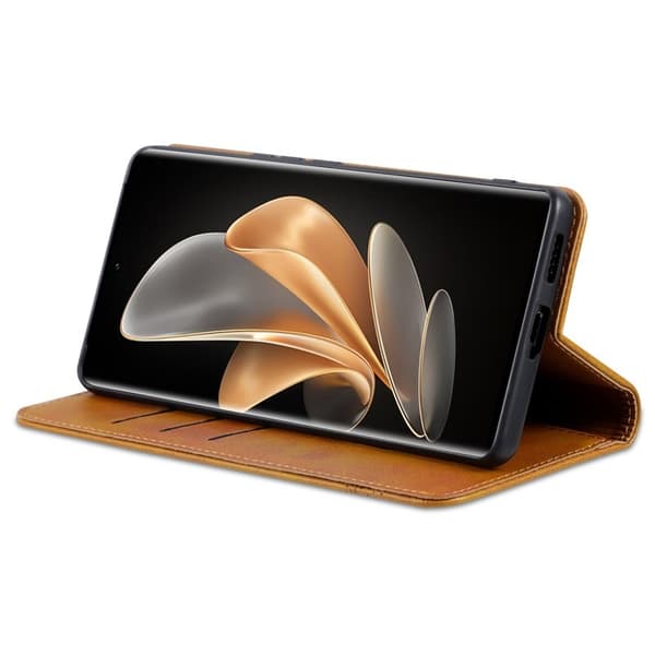 AZNS Xiaomi 14 Ultra Plånboksfodral Konstläder - Brun