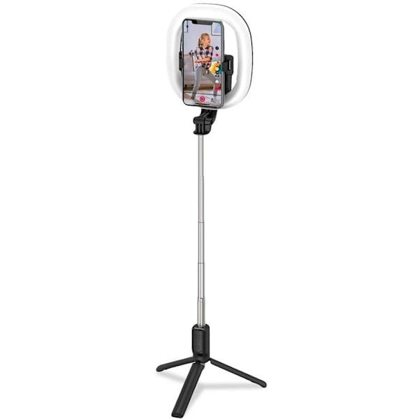 CELLY CLICKRINGBT Ringlampa med Tripod / Selfiestick