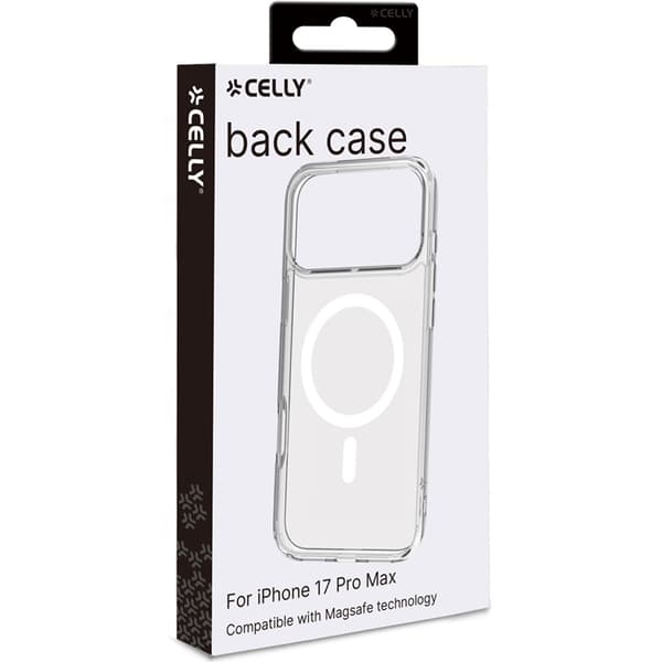 Celly Mobilskal till iPhone 17 Pro Max MagSafe Gelskinmag - Transparent Transparent