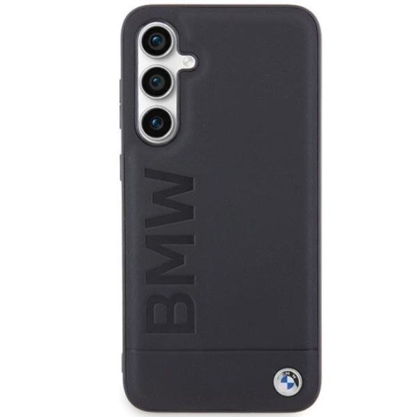 BMW Galaxy S23 FE matkapuhelimen suojakuori, nahkainen kuumaleima - musta