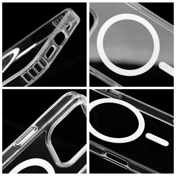 Telefontaske til iPhone 13 MagSafe Drop Glue - Hvid Vit